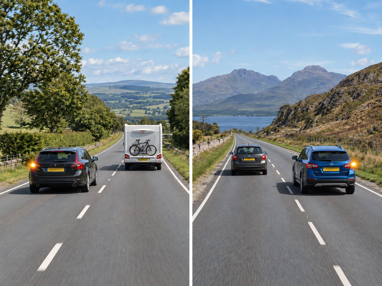 Which side is normally used for overtaking in Sweden?