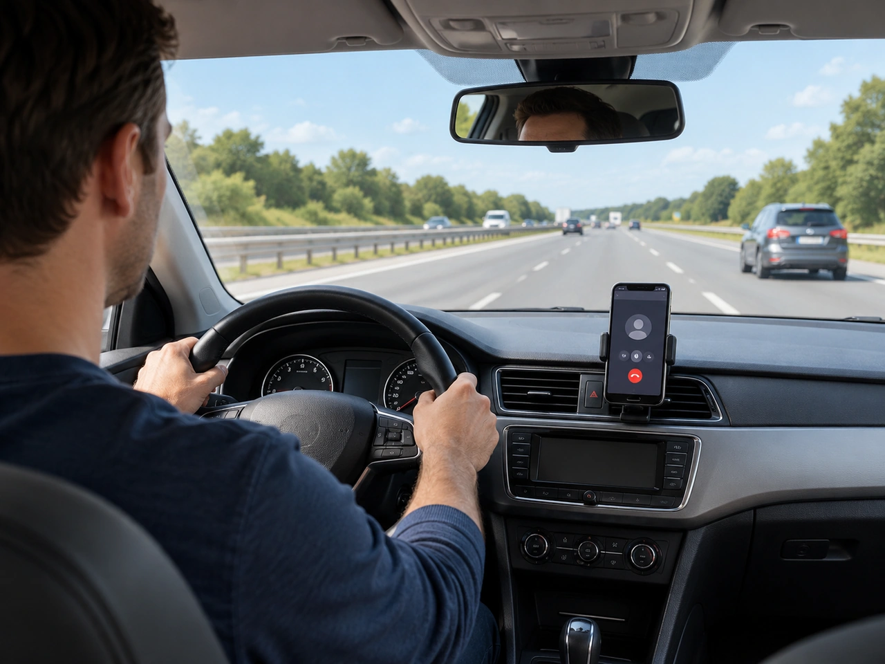 How may drivers normally use a phone while driving in Iceland?