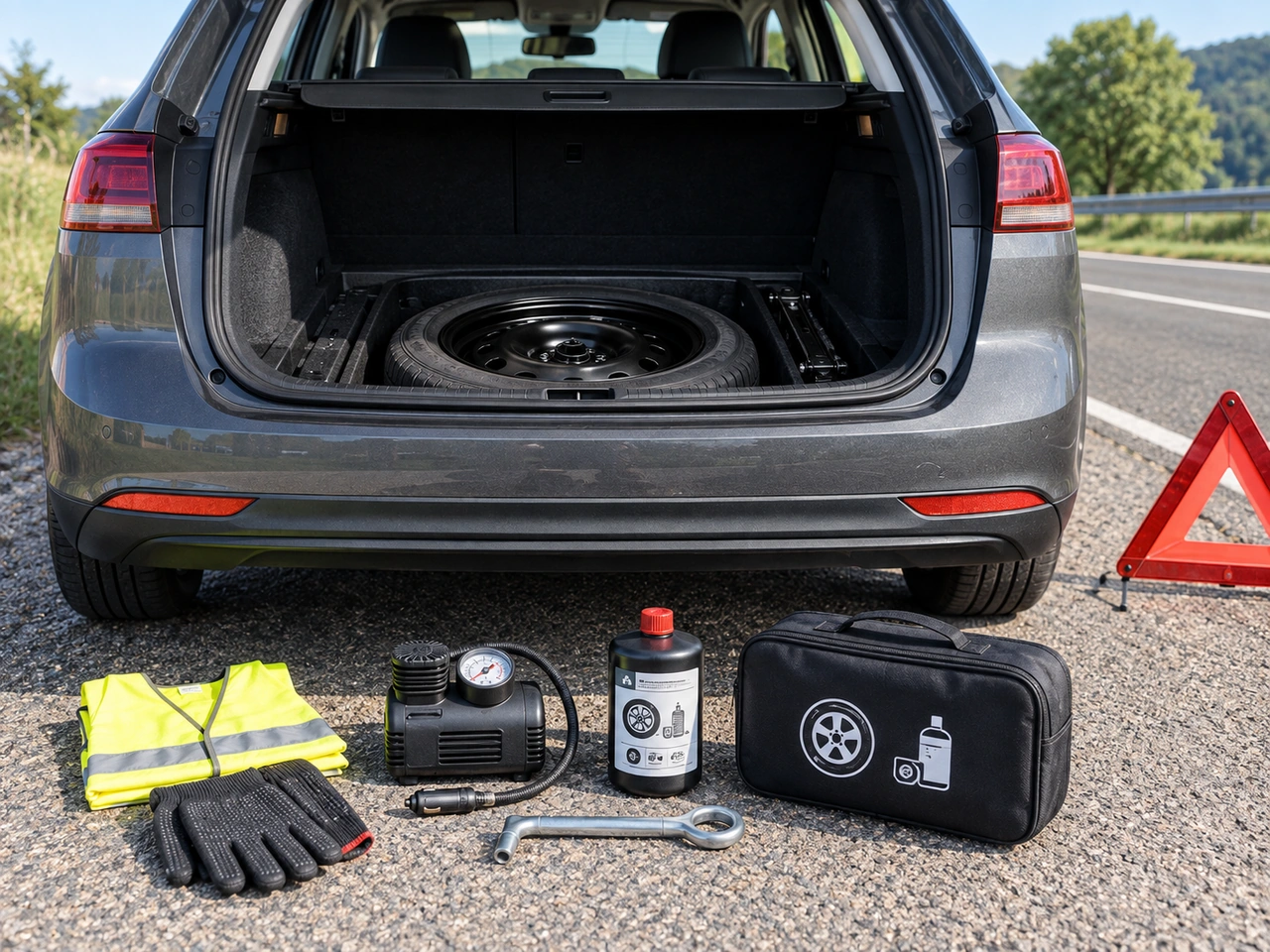 Must cars carry equipment for dealing with a puncture in Brazil?