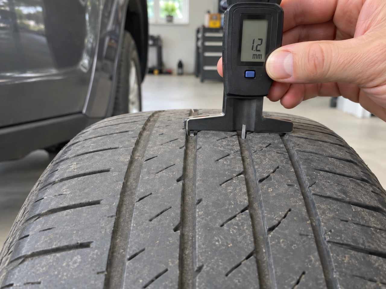 What is the general minimum legal tread depth for car tyres in Sweden?