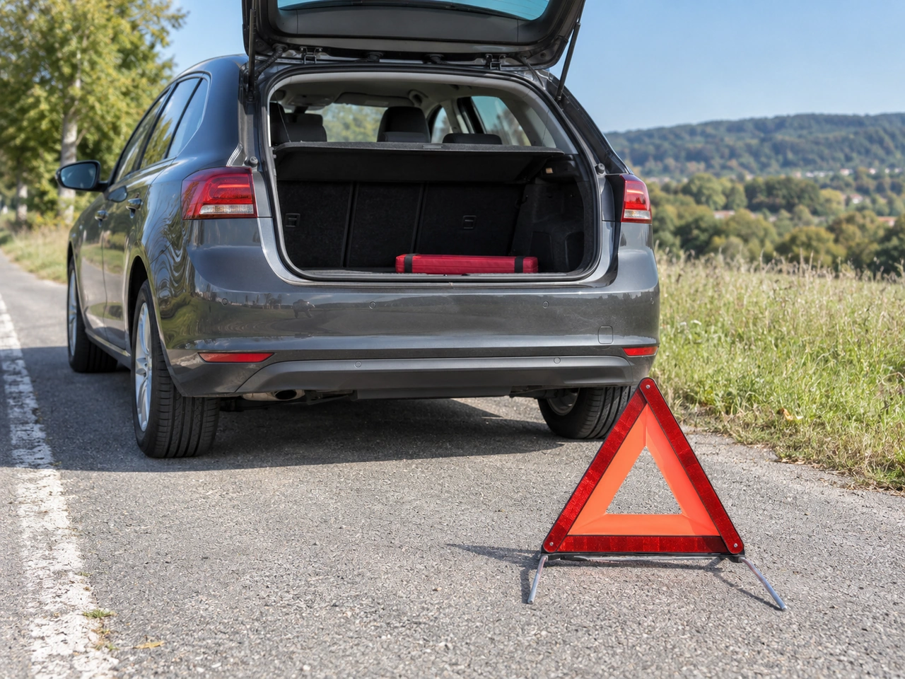 Is a warning triangle required in cars in New Zealand?