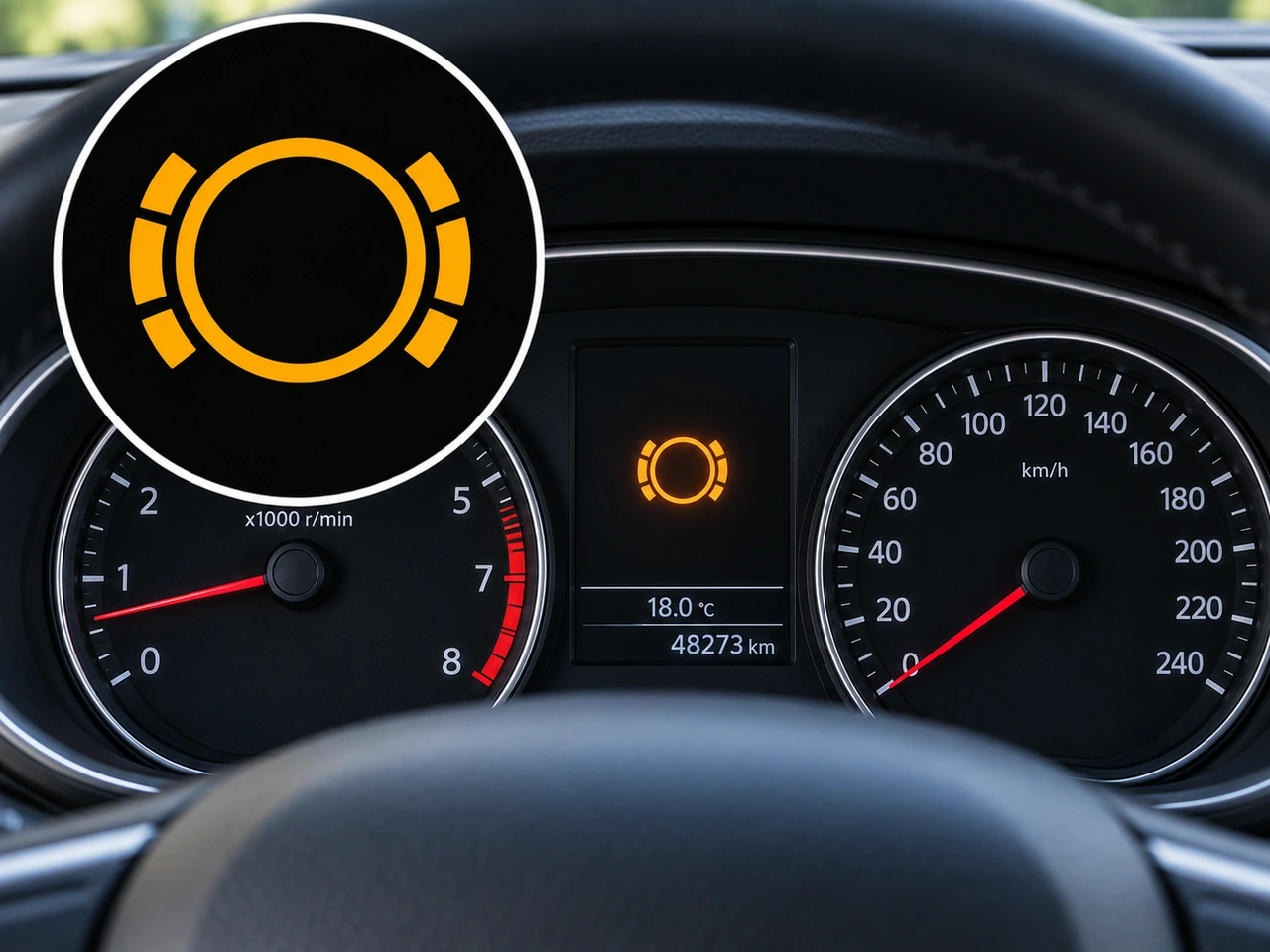 What does this dashboard symbol indicate?