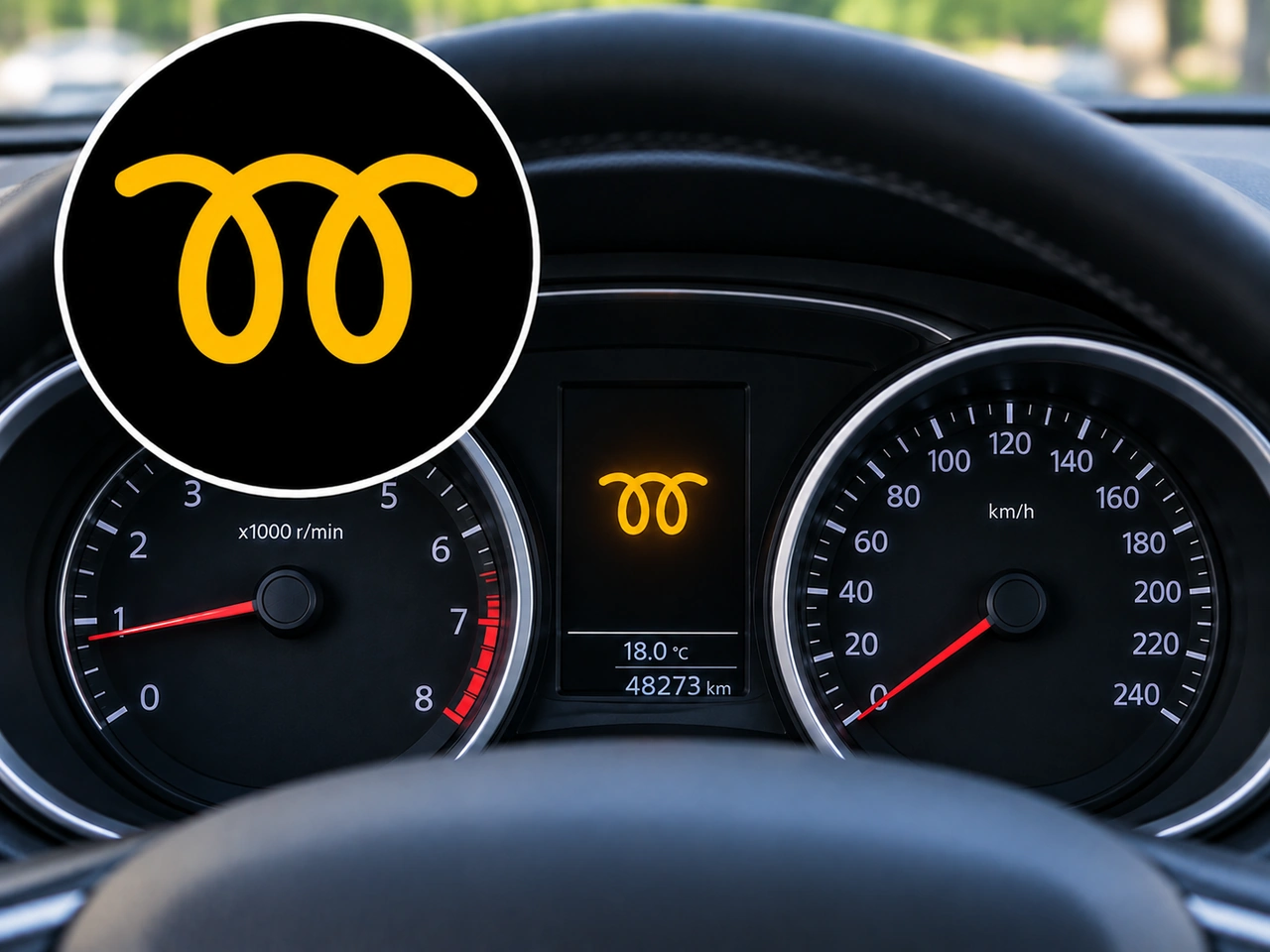 What does this dashboard symbol indicate?