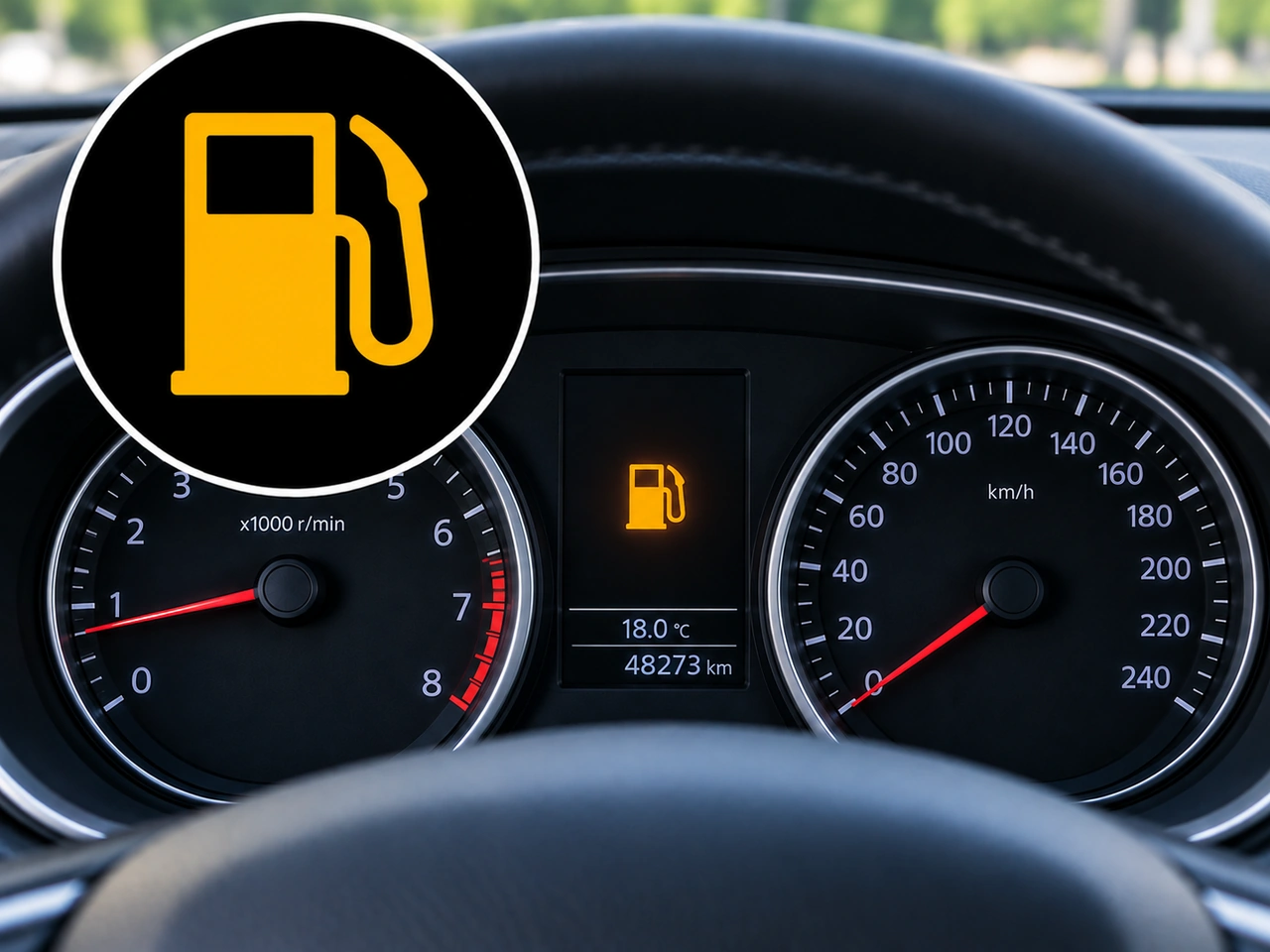 What does this dashboard symbol indicate?