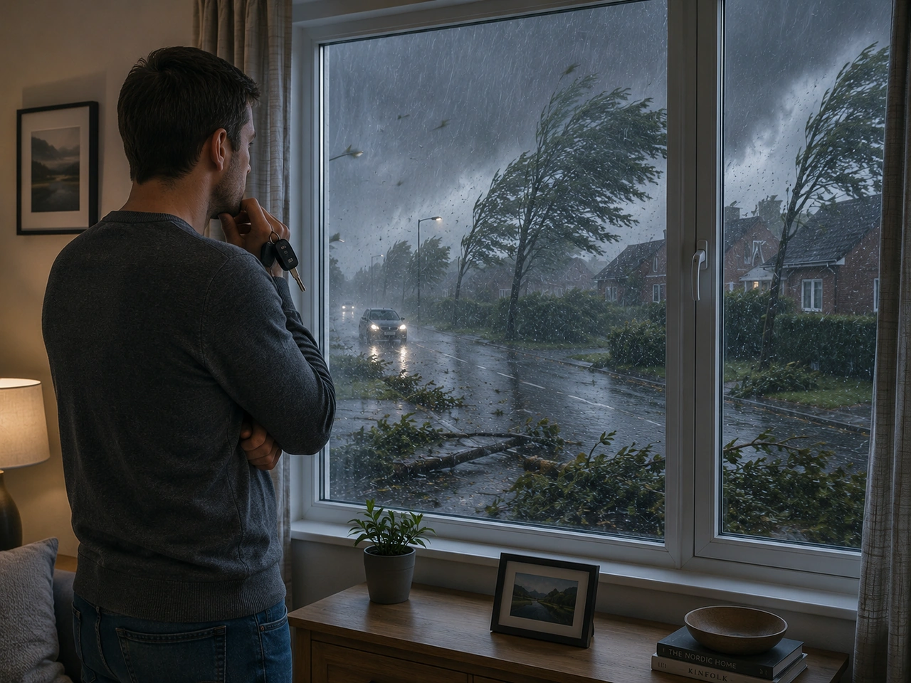 When should you consider delaying a journey because of severe weather?