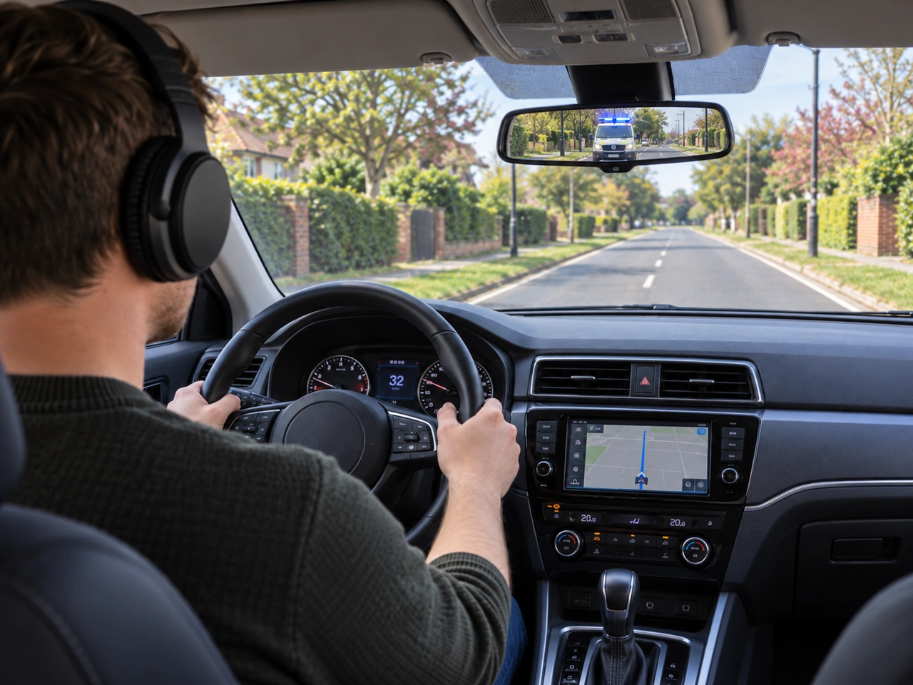 Why can headphones or very loud music be dangerous while driving?