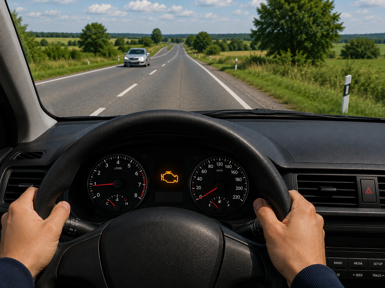 What should you expect if the engine suddenly stalls while the vehicle is moving?