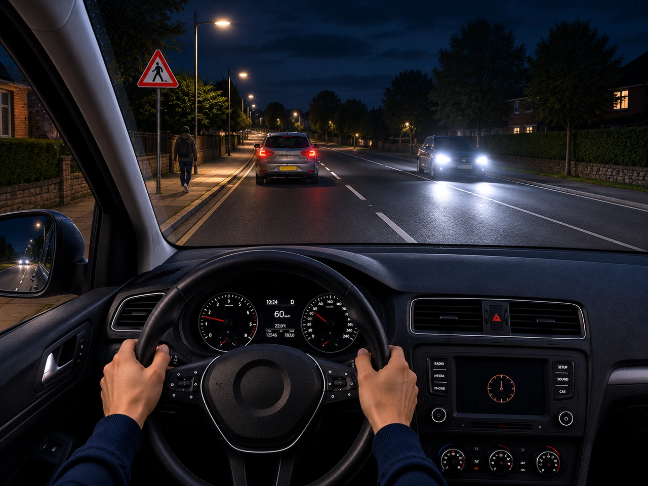 Why should you be extra careful at night?
