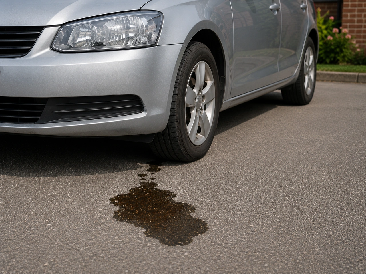 What should you do if you notice an unfamiliar fluid underneath your vehicle?