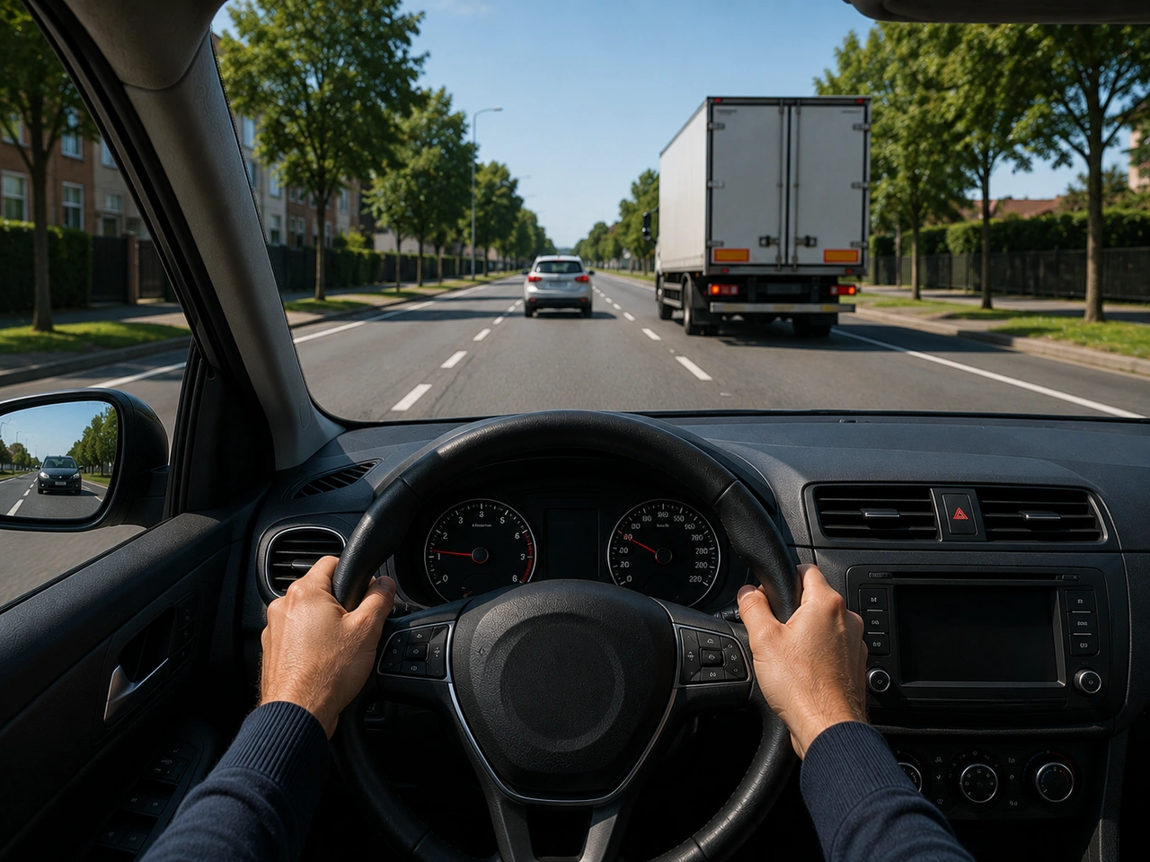 You should stay focused on the road and avoid unnecessary distractions.