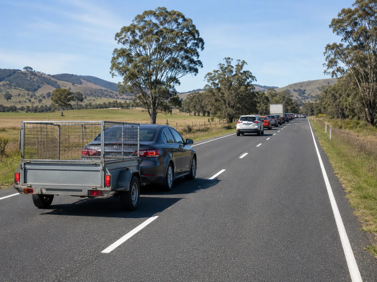 Why should you leave extra following distance when towing?