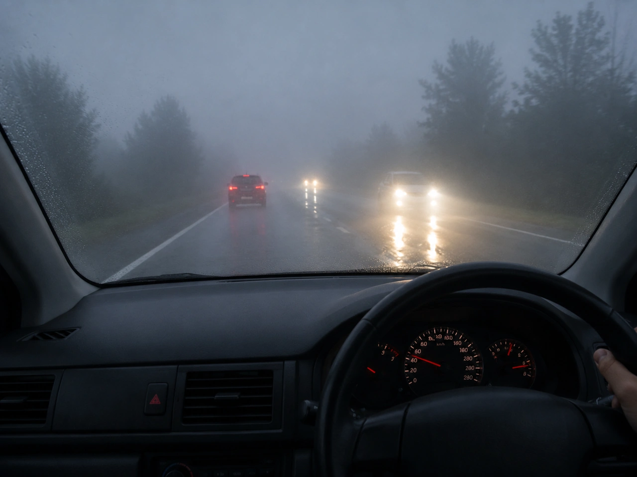 Why should you use headlights in poor visibility?