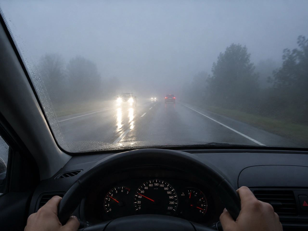 Why should you use headlights in poor visibility?