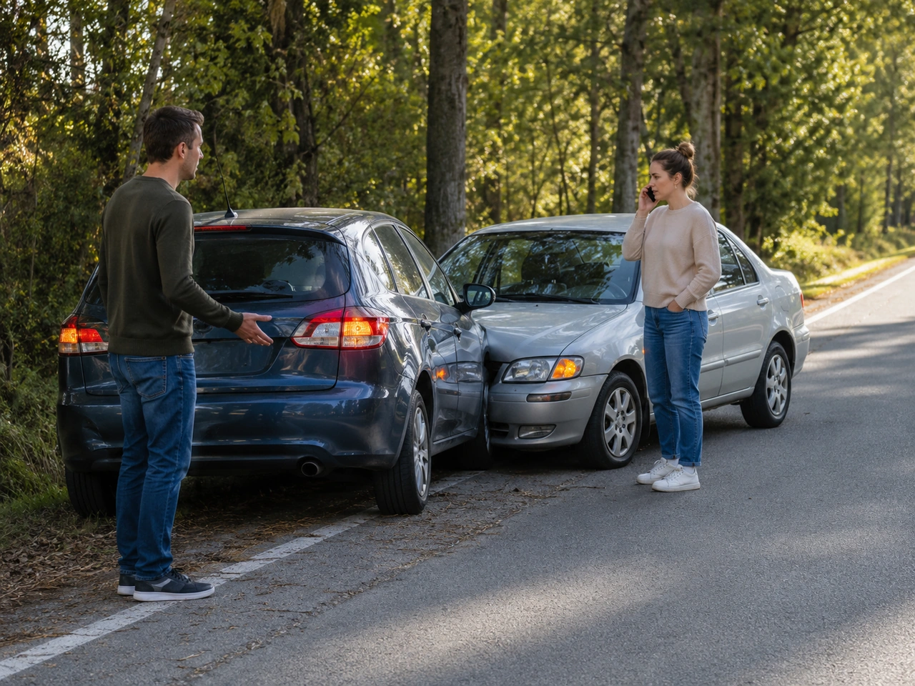 What should you do first after a collision?