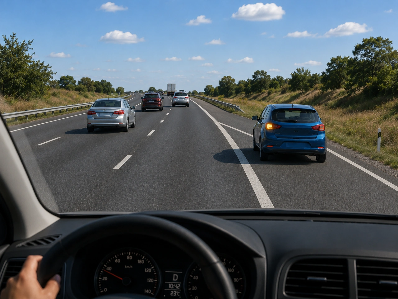 ¿Qué debe hacer al incorporarse a una autopista desde un carril de entrada?