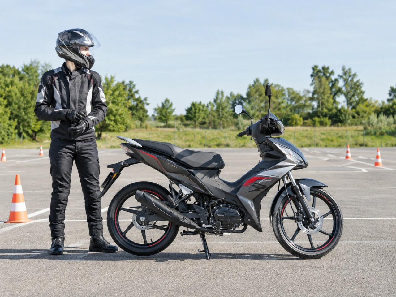 What is the minimum licence for a moped with a design speed over 25 and up to 45 km/h?