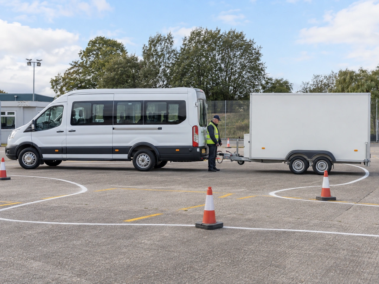 What is the minimum licence for a D1 minibus towing a trailer over 750 kg?