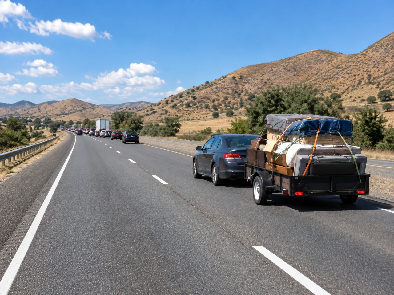 How can a heavy load affect stopping distance?