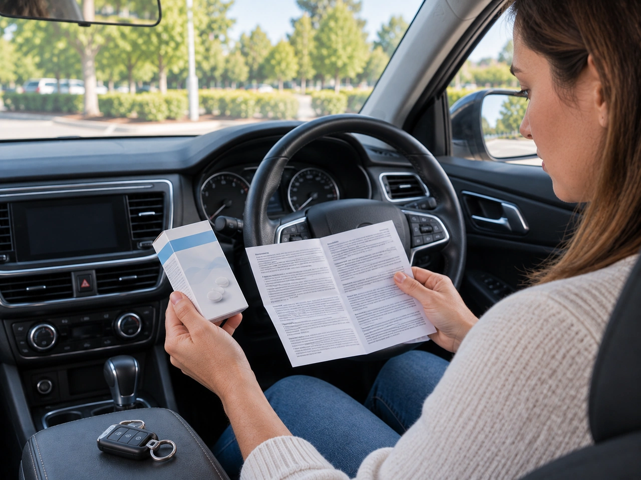 What should you do before driving after taking medicine?