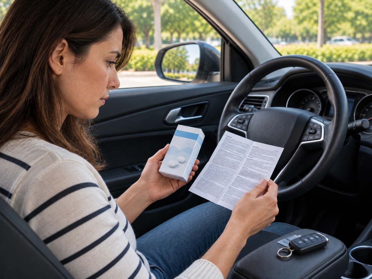 What should you do before driving after taking medicine?