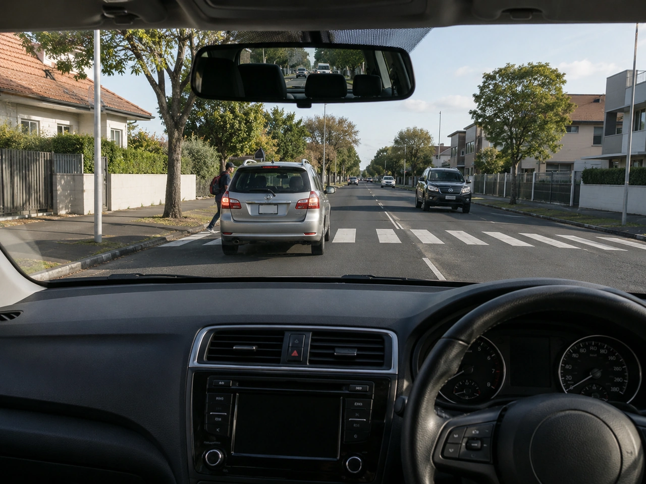Why should you avoid overtaking when approaching a pedestrian crossing?