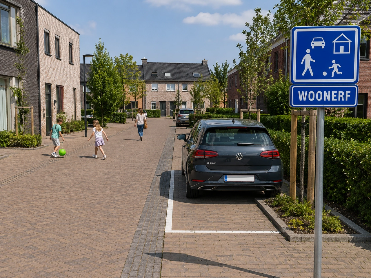 Wo dürfen Sie in einer belgischen Wohn- oder Begegnungszone parken?