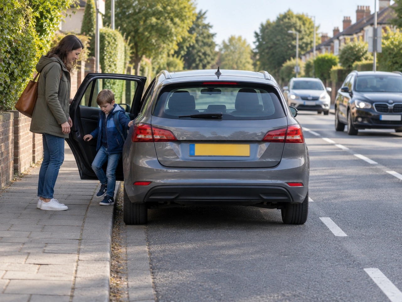 Where should passengers get in or out of a vehicle when possible?