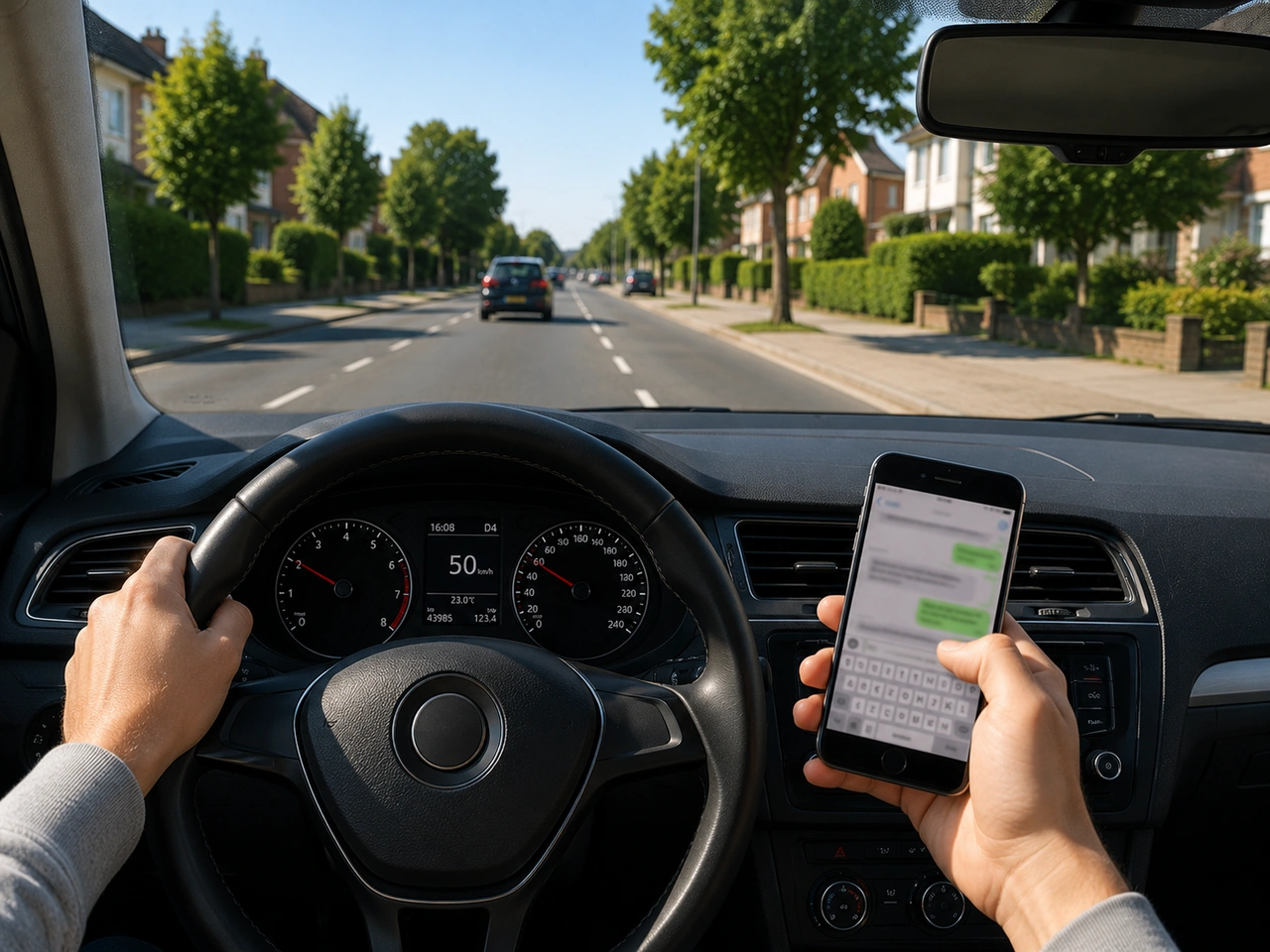 It is safe to look at your phone briefly while driving.