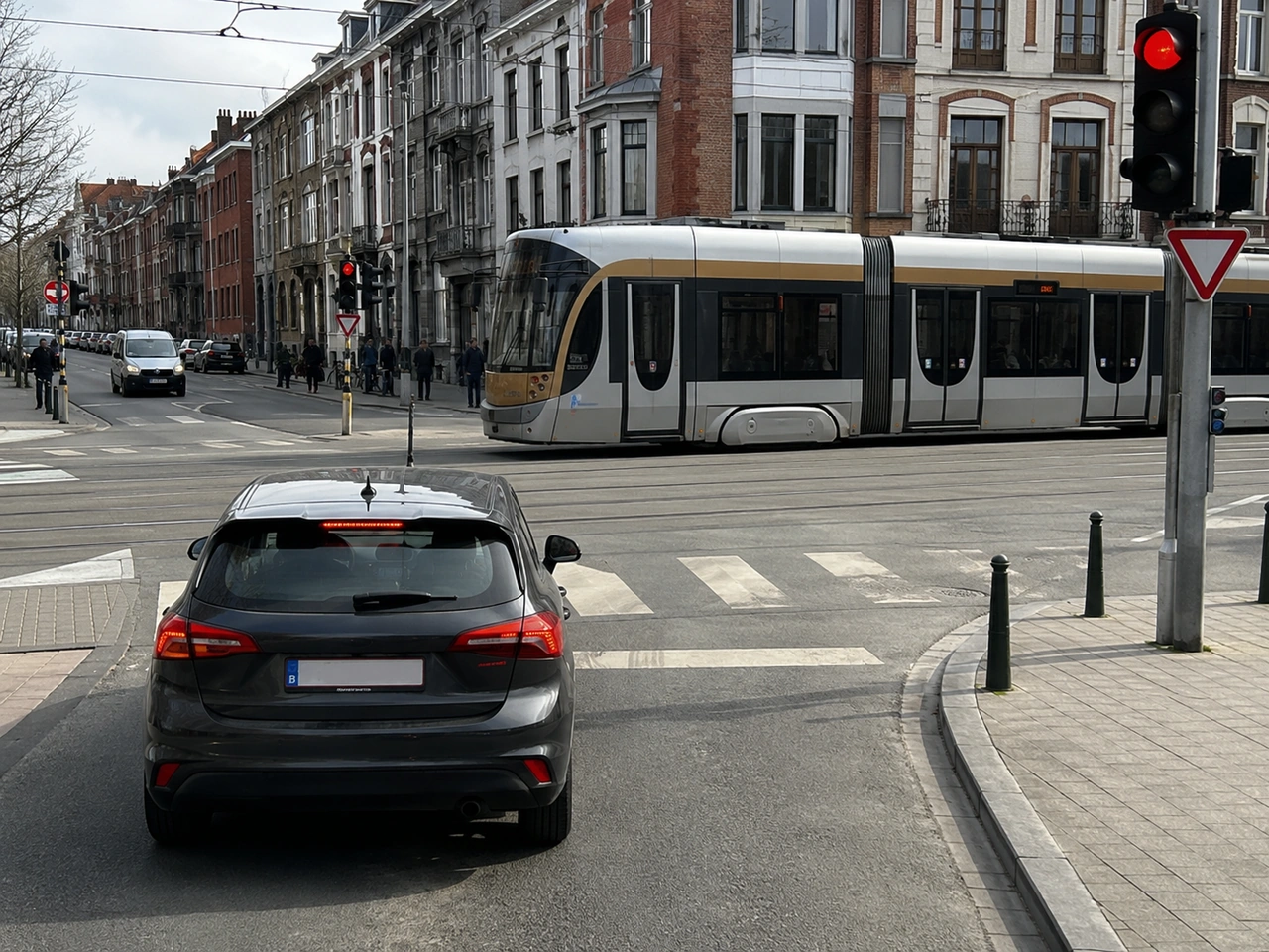 ¿Qué debe hacer cuando se aproxima un tranvía u otro vehículo ferroviario?