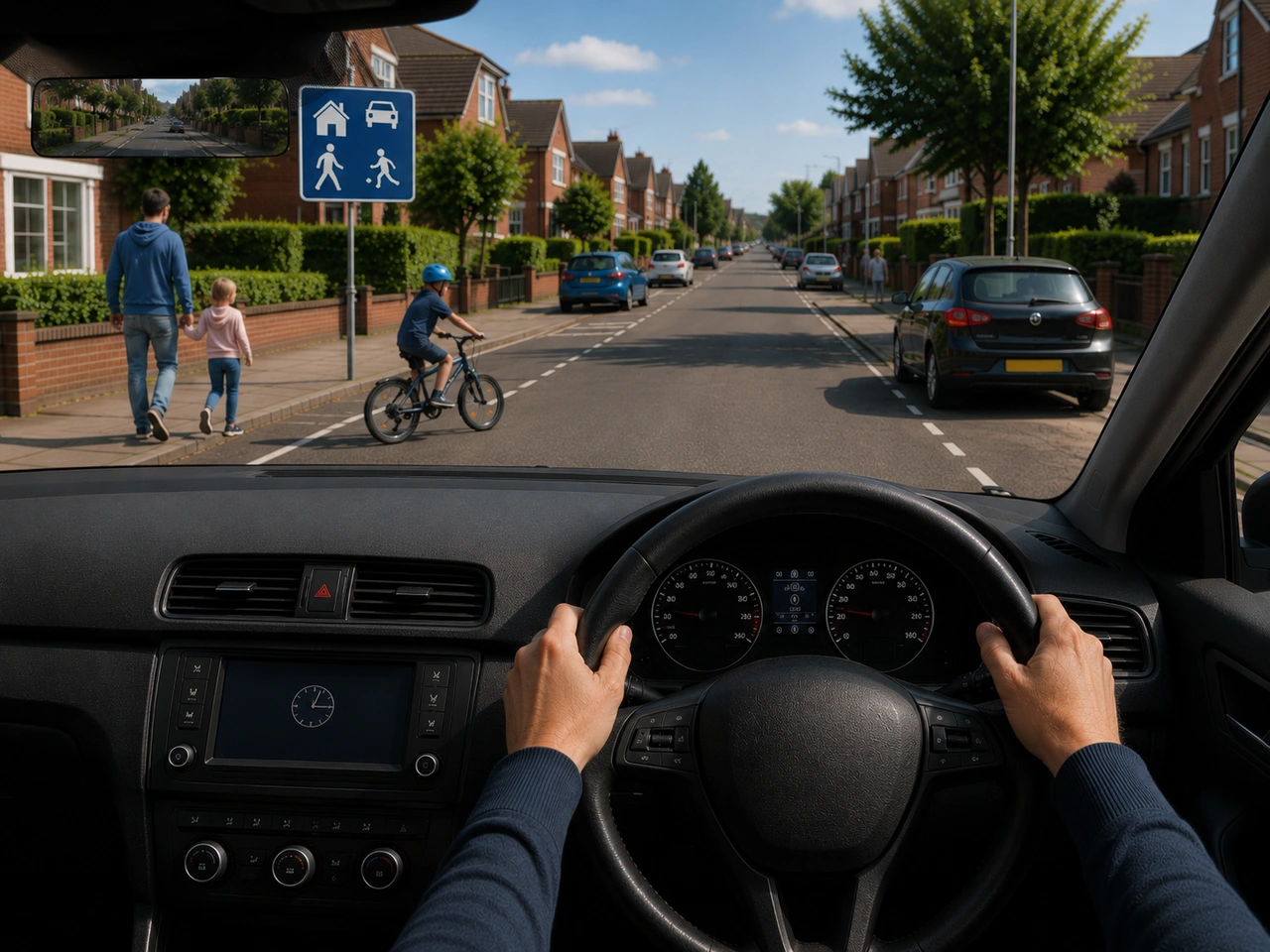 Why should you reduce speed in residential areas?
