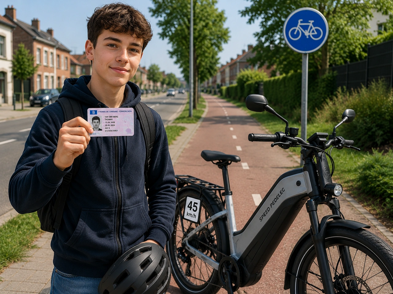 What is normally required to ride a speed pedelec in Belgium?