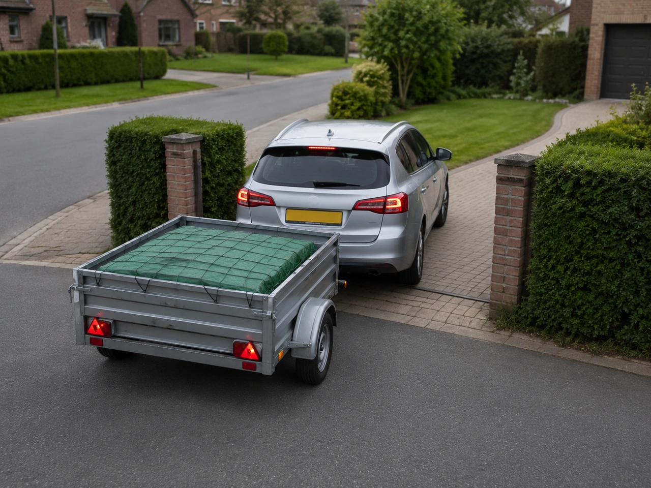What should you do when reversing with a trailer?