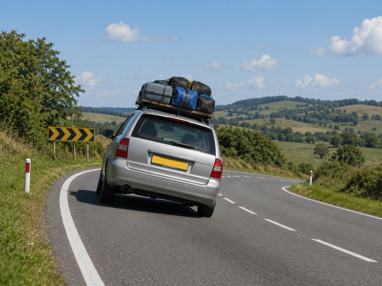 How can a roof load affect vehicle handling?
