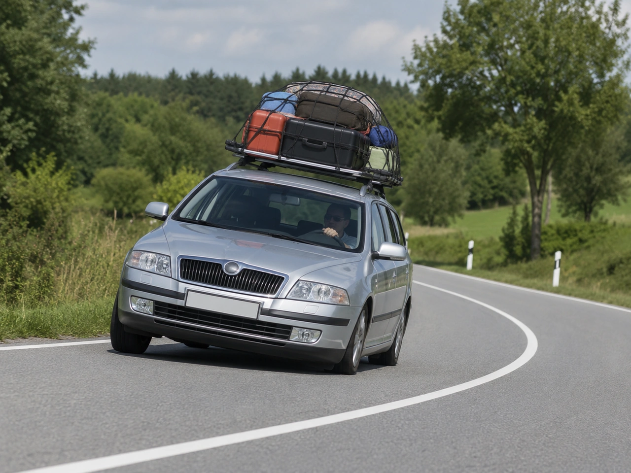 How can a roof load affect vehicle handling?