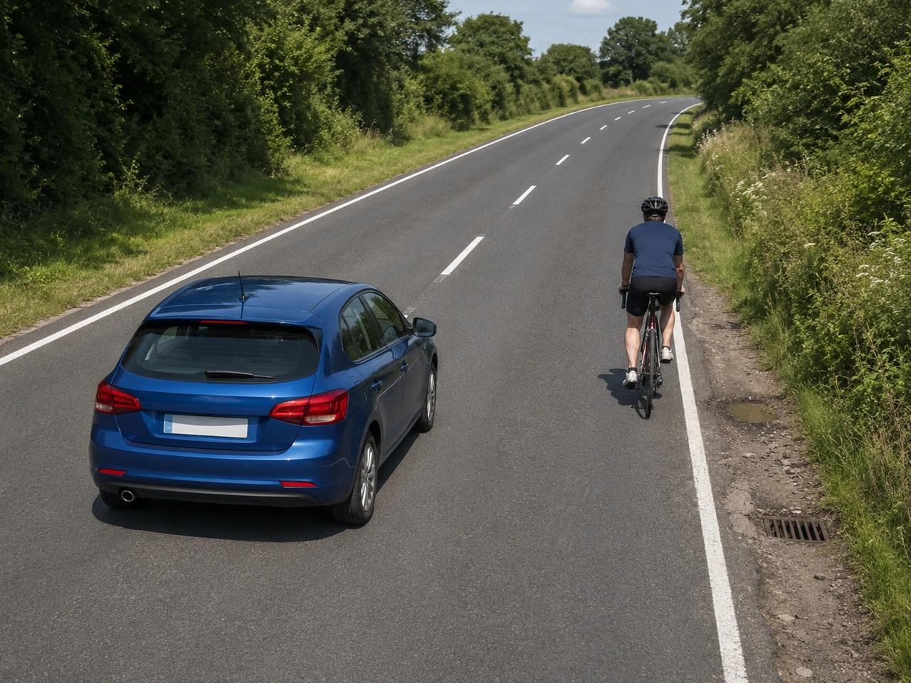 Why should you keep a safe distance from cyclists?