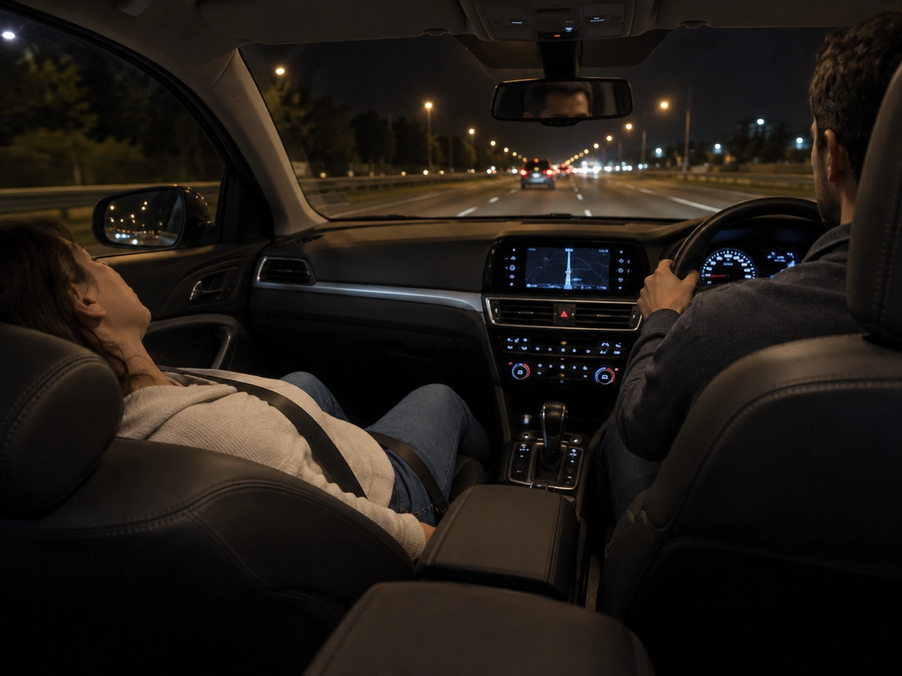 Why should you avoid travelling with the seatback excessively reclined?