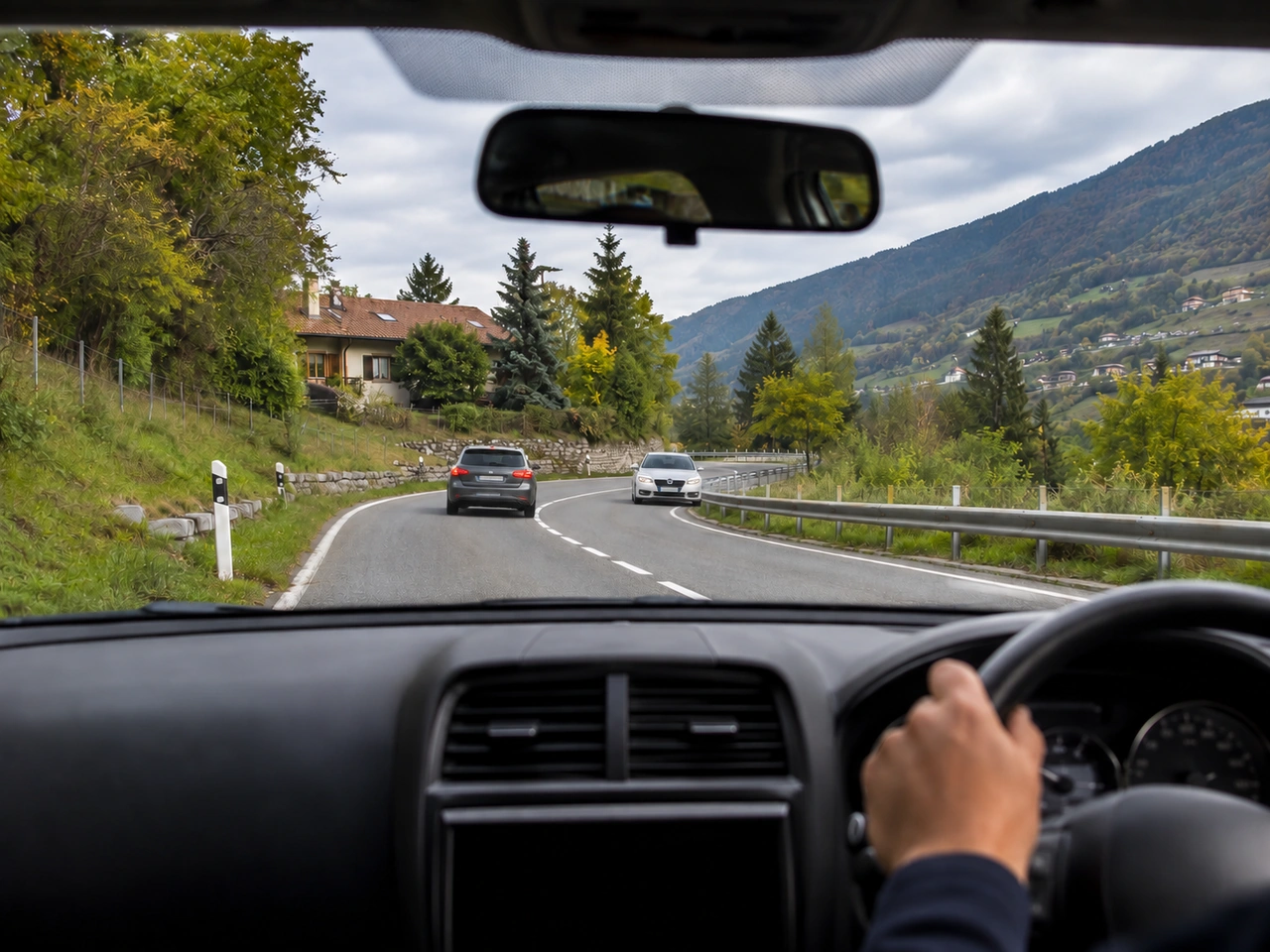 Why should you slow down before a sharp bend?