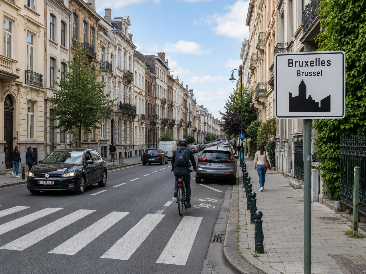 ¿Cuál es el límite general de velocidad en zonas urbanas de Bruselas?