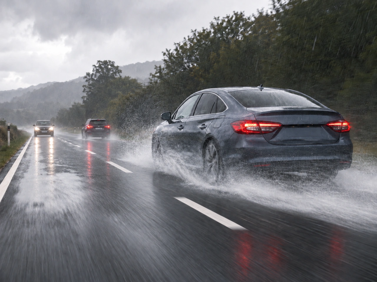 Why does higher speed increase the risk of aquaplaning?