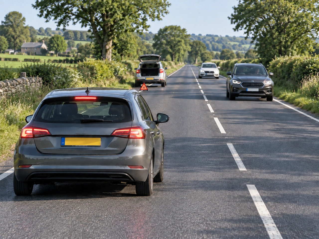 What makes up the total stopping distance of a vehicle?