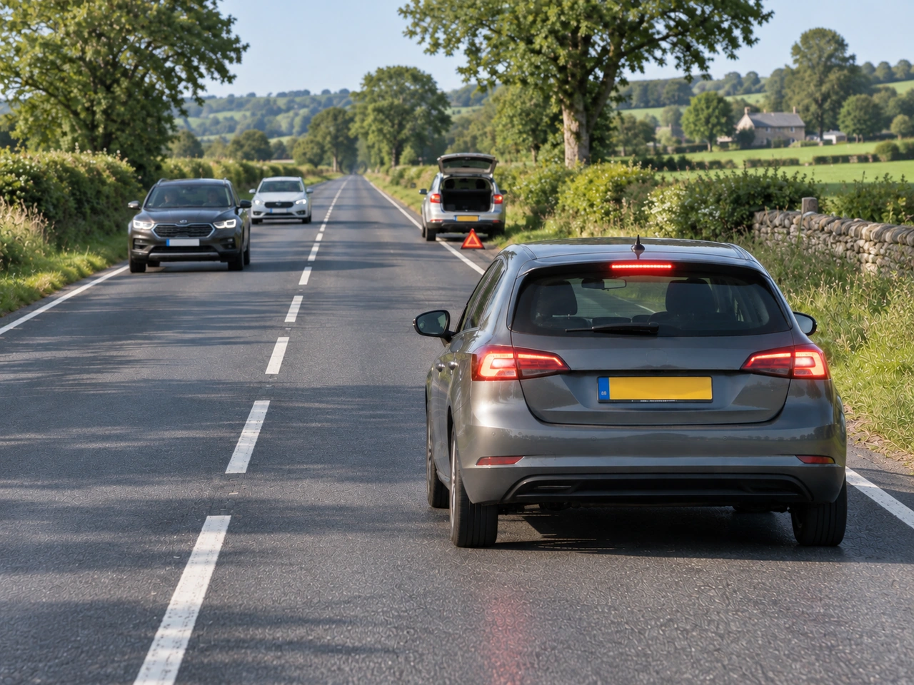 What makes up the total stopping distance of a vehicle?