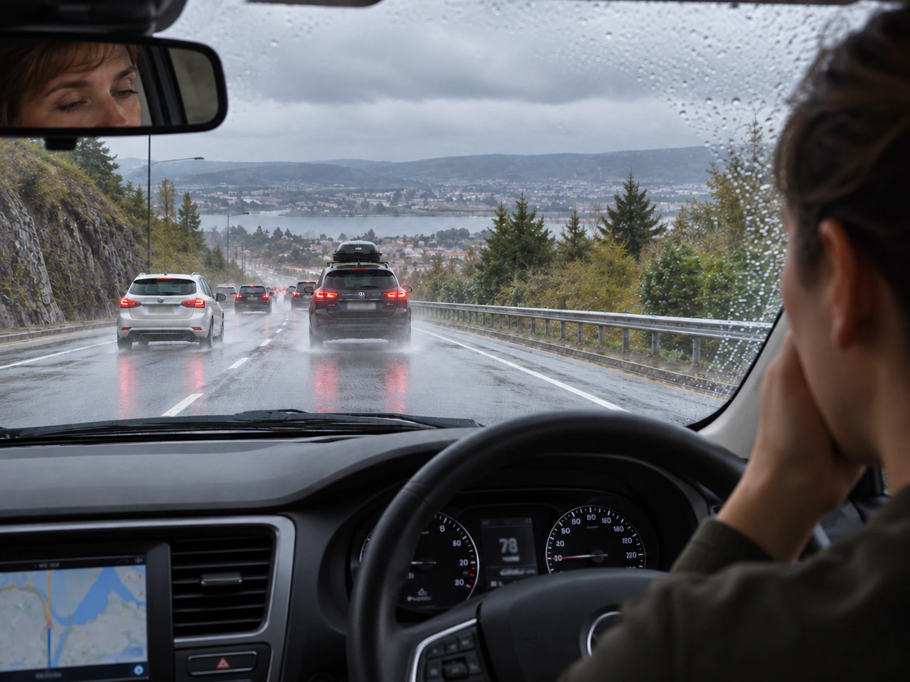Which factors can increase a vehicle's stopping distance?