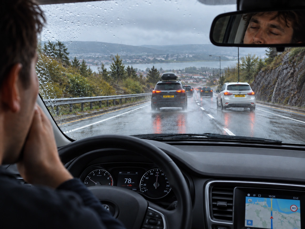 Which factors can increase a vehicle's stopping distance?