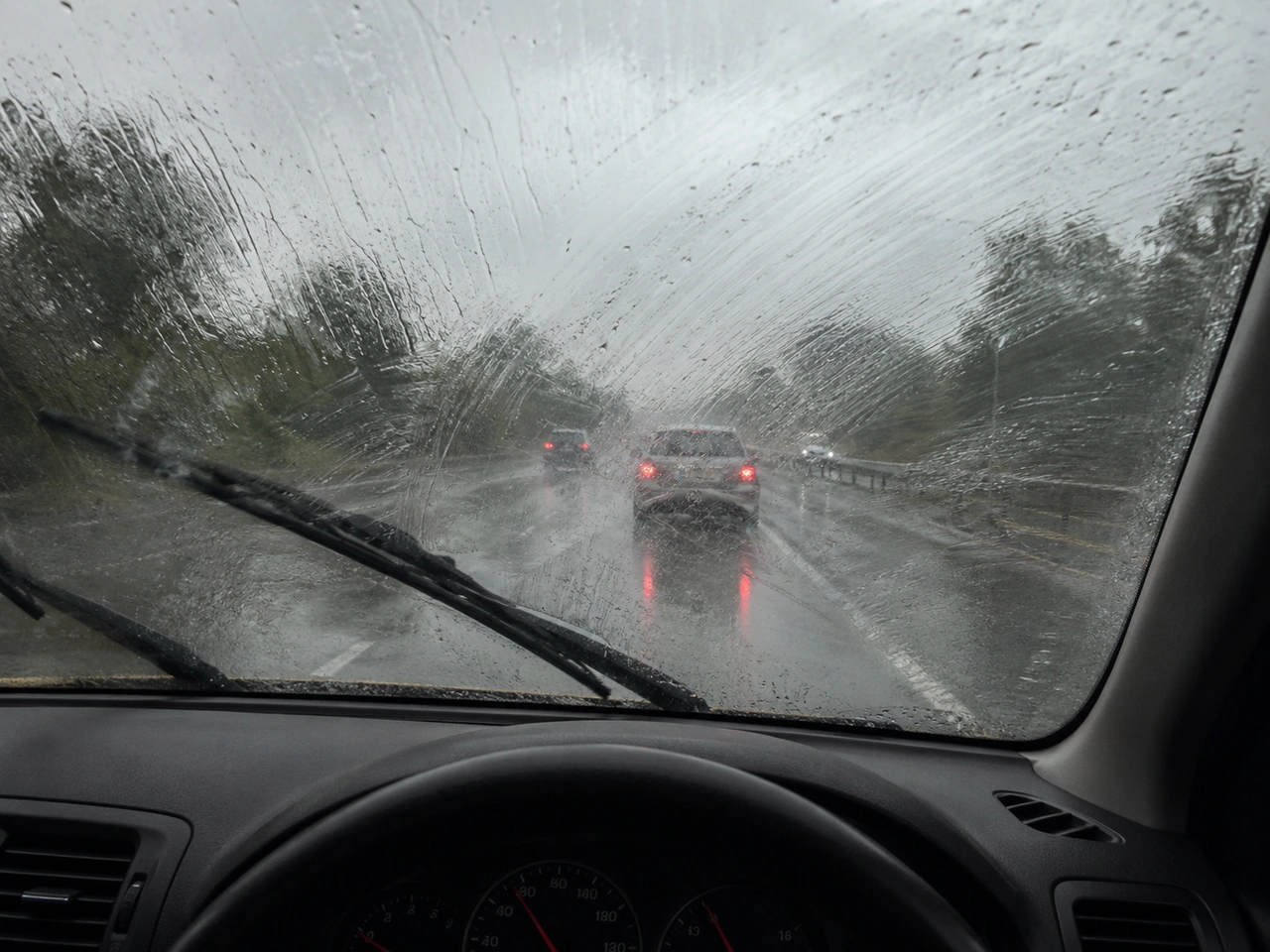 What should you do if the windscreen wipers leave the glass smeared?