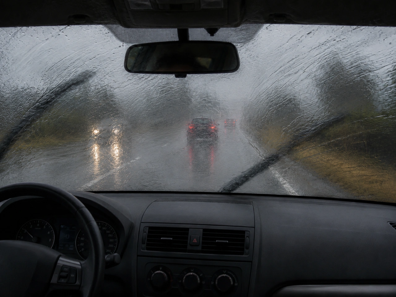 What should you do if the windscreen wipers leave the glass smeared?