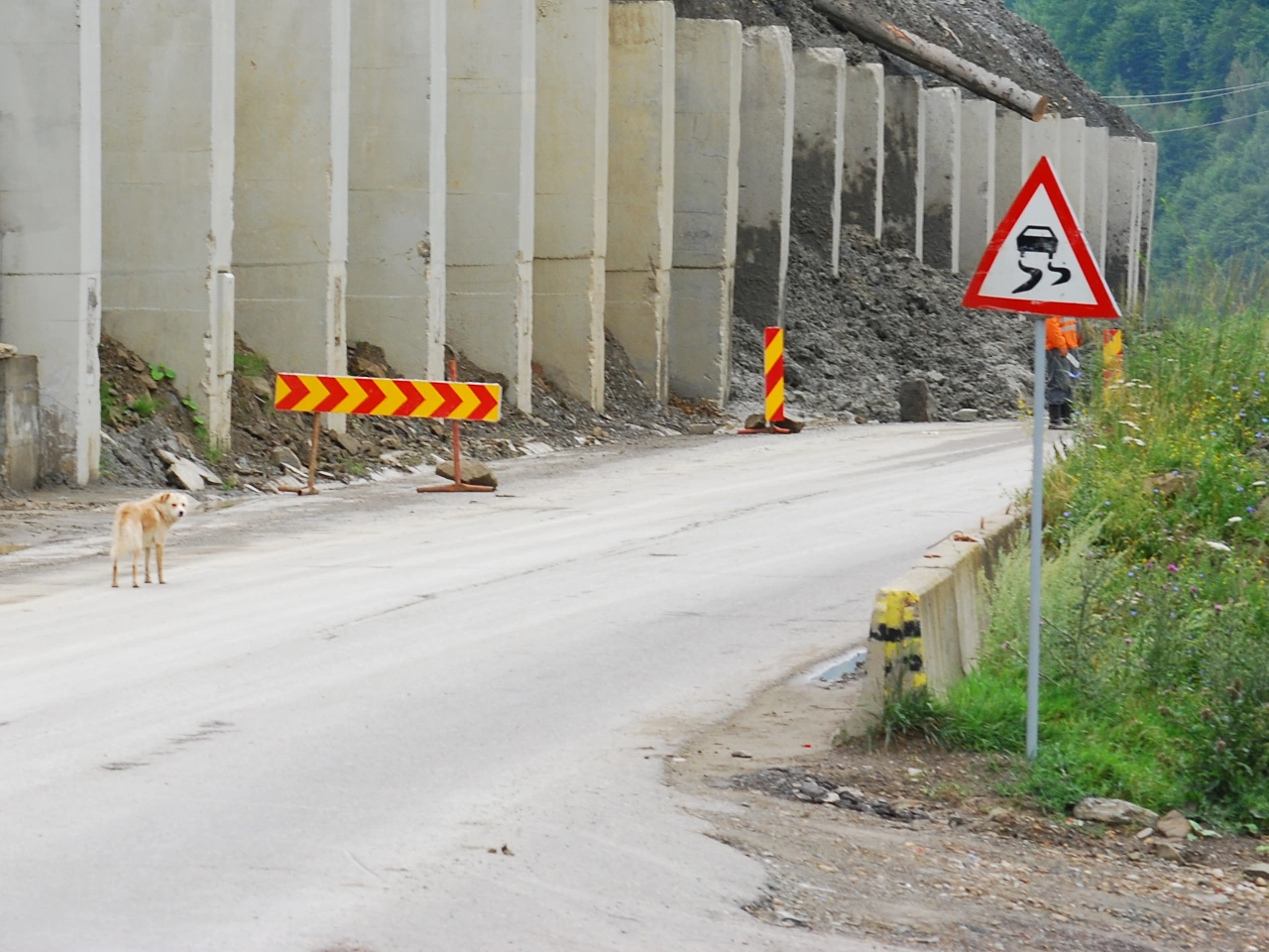 Slippery road