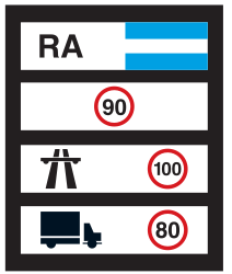 Nationale snelheidslimieten.