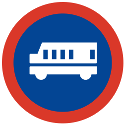 Verplichte rijstrook voor vrachtwagens.