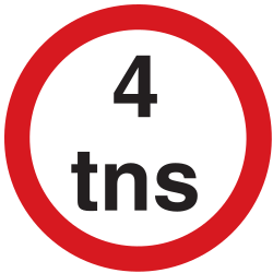 Voertuigen zwaarder dan aangegeven verboden.