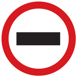 Inrijden verboden (controlepost).